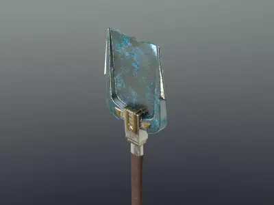 Shovel - Mithril Low-poly 3D model