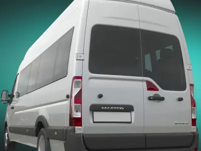 Renault Master 2020 Passenger Minibus MAXI 3D model
