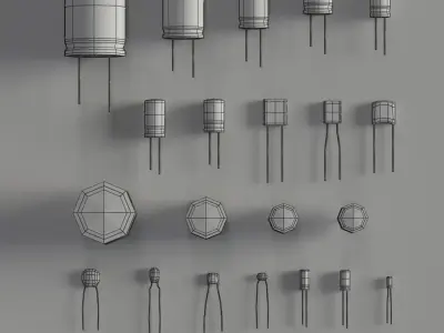 Electrical components vol6 Low-poly 3D model