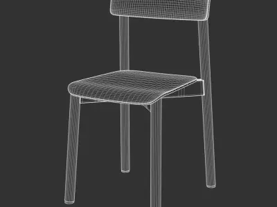  Timber Replica Stattman Simple Chair Model 