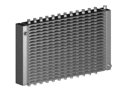 Copper Car Radiator 3D model