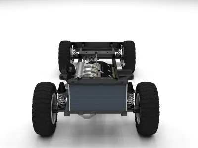Offroad Truck Chassis 3D model