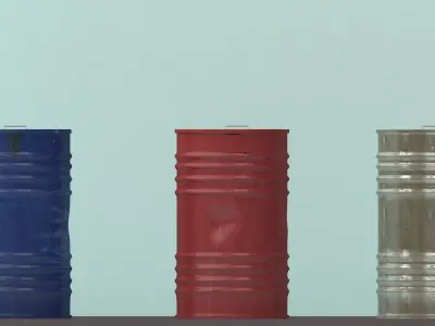 Oil Barrel 3D model buy