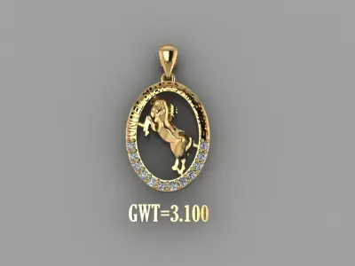 FASION PENDANT UNIK 3D model purchase