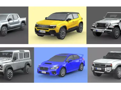 Low-Poly Car Pack 010 - Off-Road Icon by slowpoly