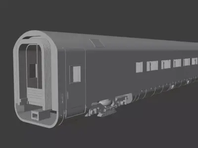 H0 1-87 scale Reisezugwagen Apmz 116 0 3D print model
