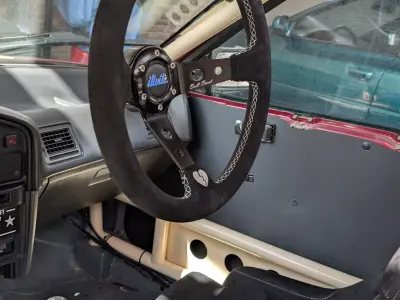 Steering wheel and helmet hook rollcage - Race drift car 3D print model