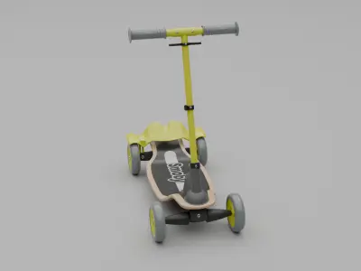 Baby stroller Low-poly 3D model buy