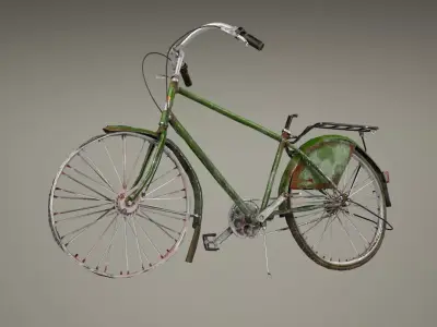 Bike 02 Low-poly 3D model