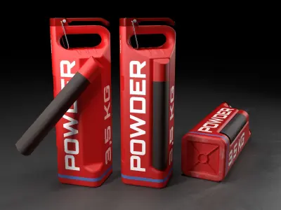 Fire extinguisher concept 3D model