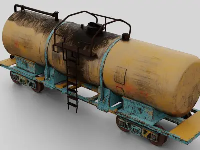 Train tanker  3D model