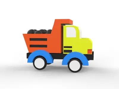 toy cars Low-poly 3D model