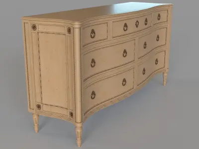 Haley Dresser 3D model