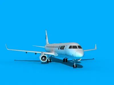 Embraer Emb-190 Japan Air Lines 3D model