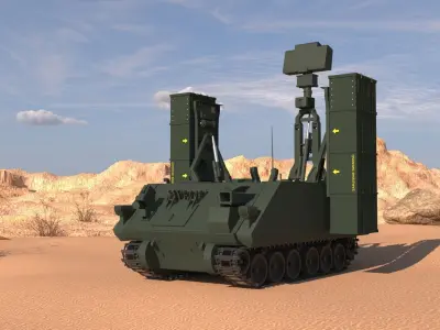 Hisar A   Hava Savunma Sistemi Air Defense System 3D model