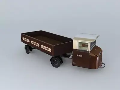 Eco Rail Scammell No 3 Dummy Old Steam Days Free 3D model