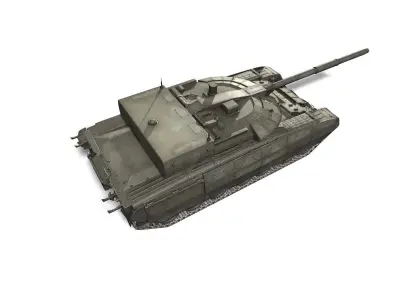 T-95 Black Eagle tank Low-poly 3D model
