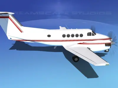 Beechcraft B200 GT King Air V06 3D model