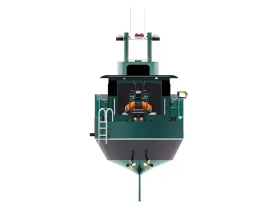 Rescue Boat Low-poly 3D model buy