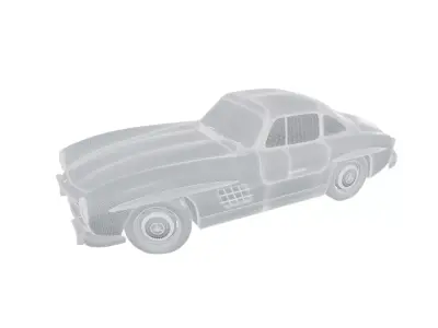 Mercedes-Benz 300 SL-W198 Vintage Toy Coupe 3D model