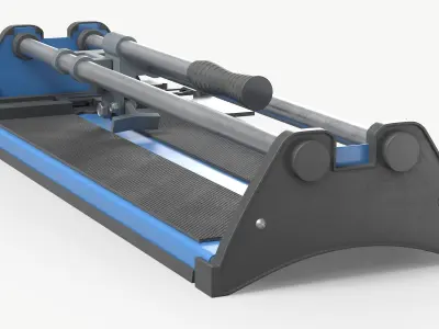 Manual Tile Cutter Blue 3D model