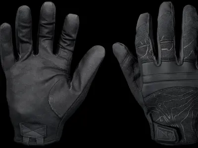 Tactical Gloves 033 Low-poly 3D model