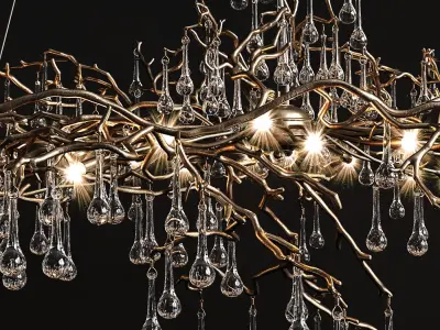 Chandelier serip bijout big 3D model