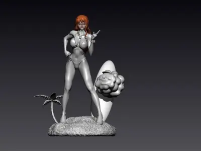 NAMI - ONEPIECE - 3D MODEL - SPLIT PART 3D print model
