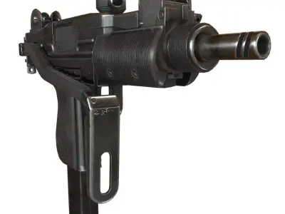 Mini Uzi Low-poly 3D model
