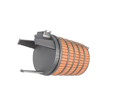 wine fermenting barrel 3D model