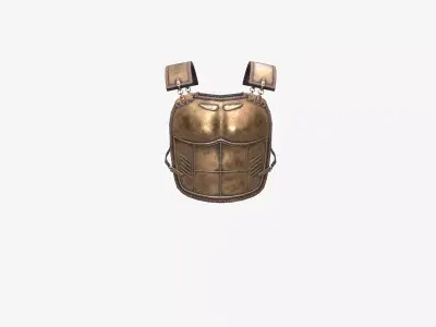 Ancient Armor MusclePectorale 3D Model Game Ready PBR Low Poly Low-poly 3D model