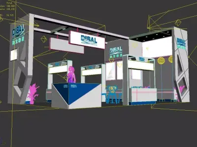 Exhibition - Area - 9X6-3DMAX2009-058 3D model