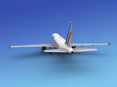 Airbus A320 Air France 3D model