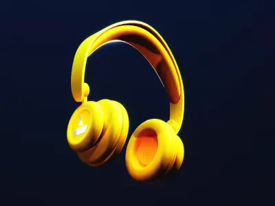 Production Ready Headset Free low-poly 3D model