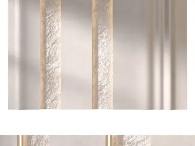 Headboard 3d Wall Panel 07 3D model