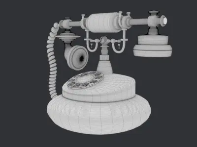 Vintage telephone 3D model