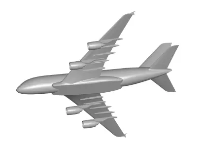 Airbus A380 3D model shop