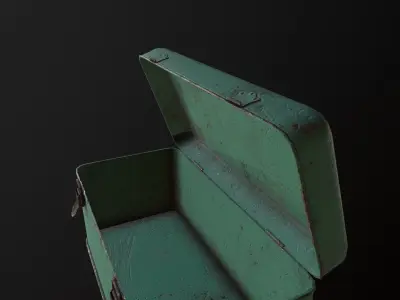 Old Toolbox Low-poly 3D model purchase