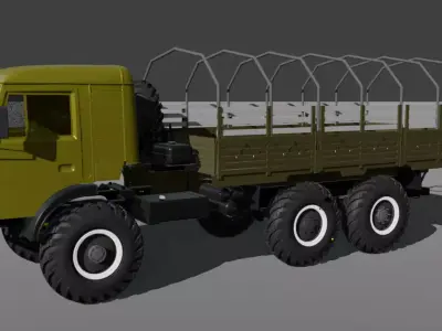 kamaz  war car  3D print model