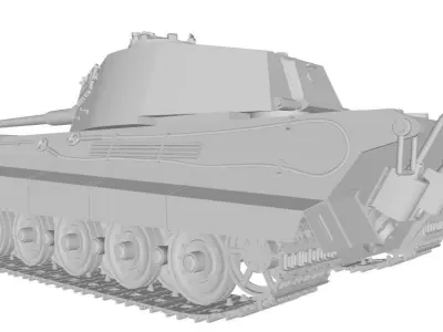 Konigstiger henscel Turret 3D 3D model