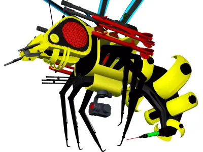 Super Warrior Bee Robot  3D model purchase