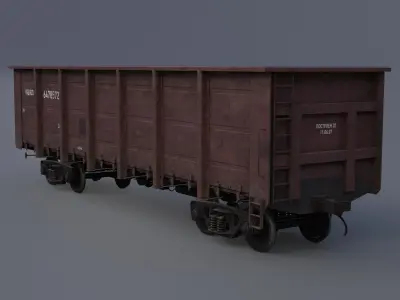 Open wagon 3D model
