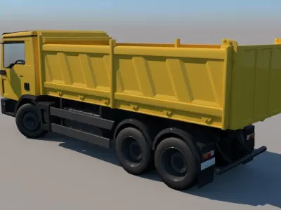 Rigged Lorry Model 3D model