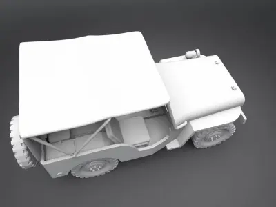 Jeep Willys MB Scale Model 3D print model