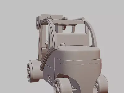 Industrial Forklift Warehouse Vehicle 3D Print Model 3D print model