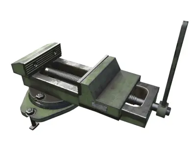 Vise tool Low-poly 3D model