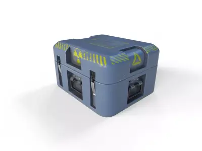 Old Crate Low-poly 3D model