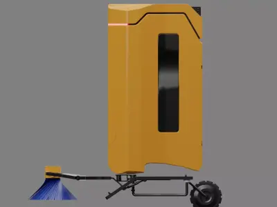 Sci-fi Cleaner Bot 3D model