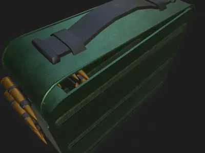 Ammo crate Low-poly 3D model get