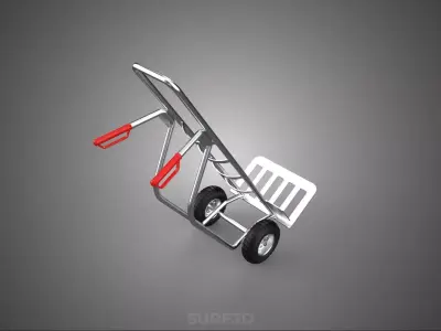 HAND TRUCK HANDTRUCK HANDCART BAG SACK BARROW TROLLEY BOX CART 2 3D model